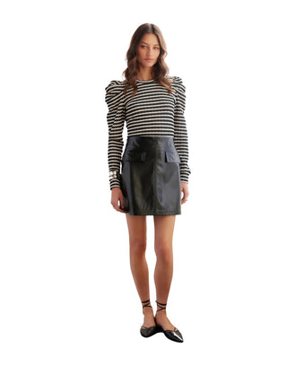 Faux Leather Mini Skirt