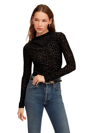 Velvet Shirred Top
