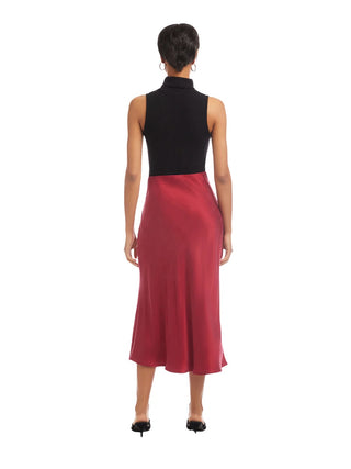 Shirred Midi Skirt