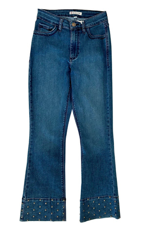 Starlet Bootcut Crop w/Studs