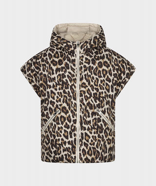 Poncho leopard reversible