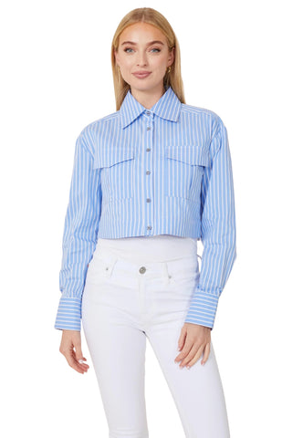 Striped Crop Blouse