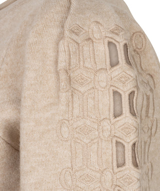 Sweater knit embroidery