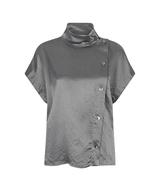 Blouse wide buttons acetate