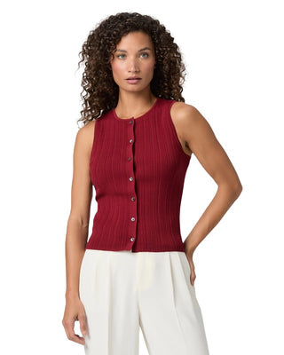 Leira Sweater Tank Cranberry