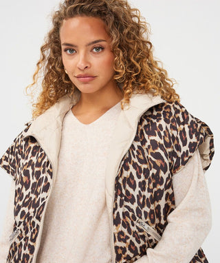 Poncho leopard reversible