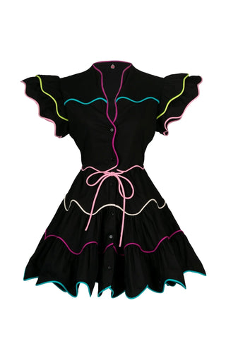 Baba Cay Black Short Dress