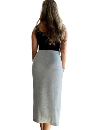 Fine Rib Twist Tulip Skirt