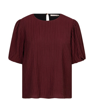 Blouse puff s/slve crinkle