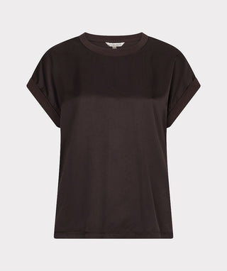 T-shirt roll up slve satin
