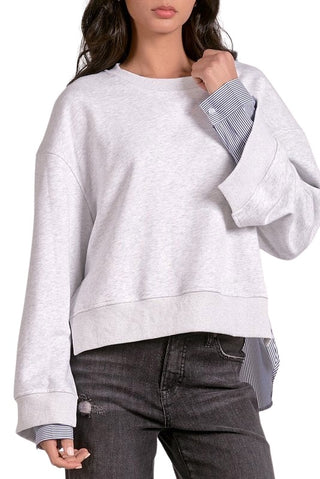 Margot Mixed Media Pull Over