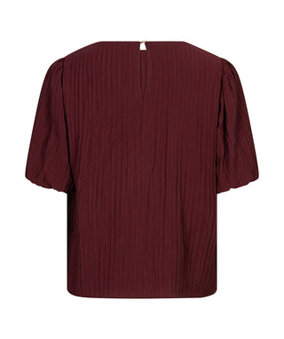Blouse puff s/slve crinkle