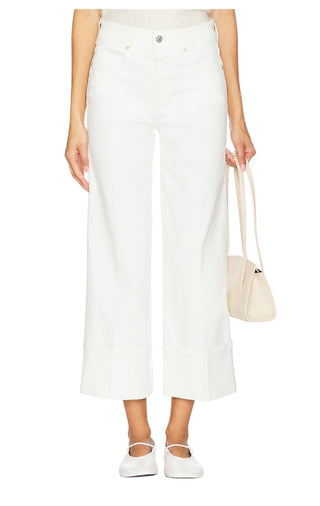 Sasha Ankle Wide Leg Cuff Jeans
