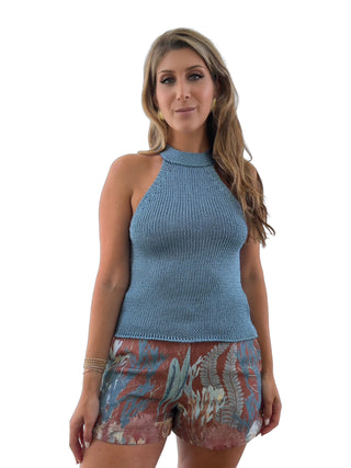 Knit High Neck Top