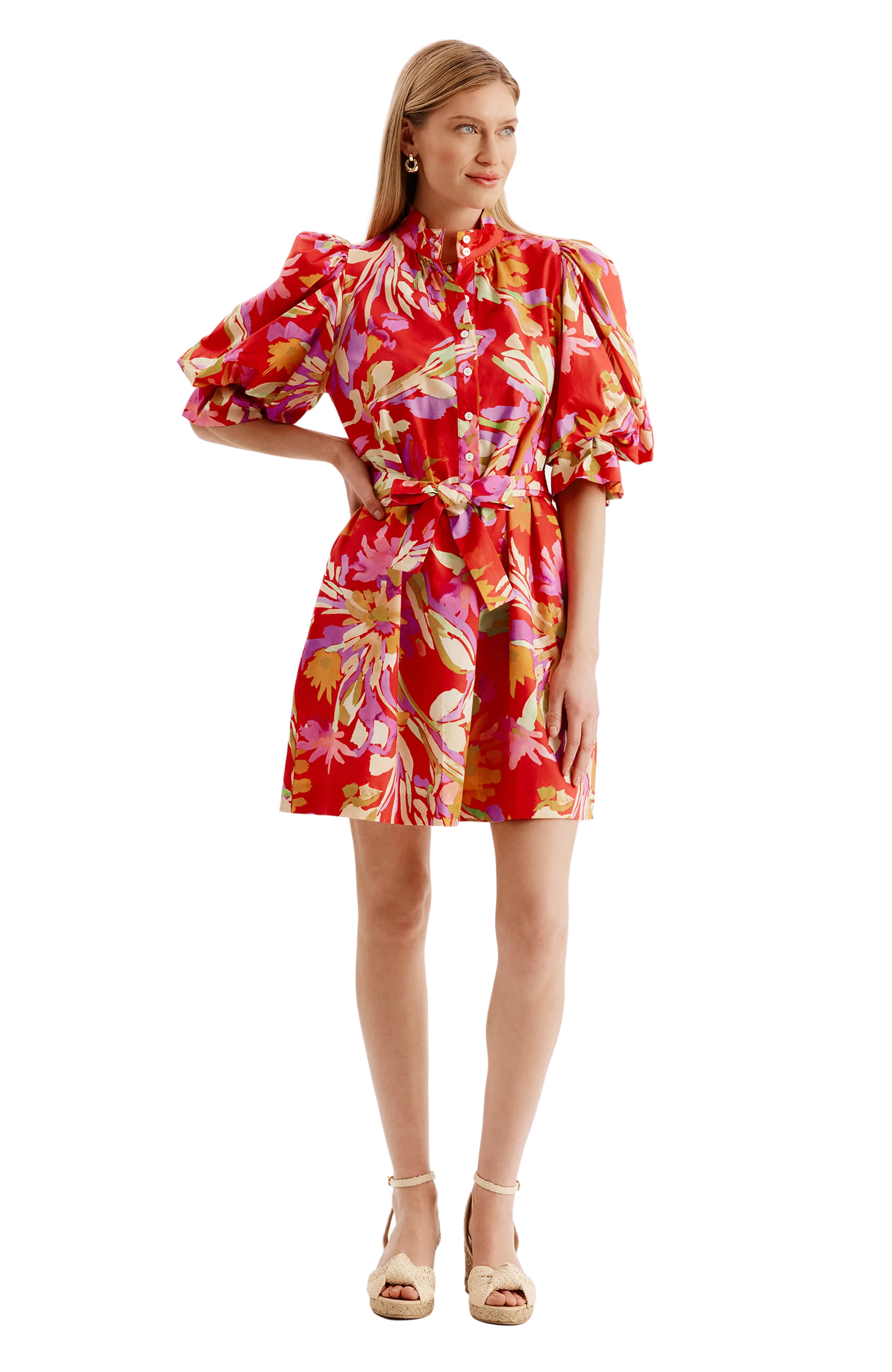 tigerlily silk dress SO ONLINE AU Tigerlily Hand Painted Placement Print Midi Dress, AU16 US12